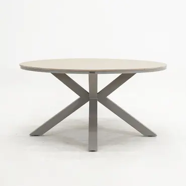 Edison tafel Ø148 cm taupeteak, Garden Impressions, tuincentrumoutlet.com