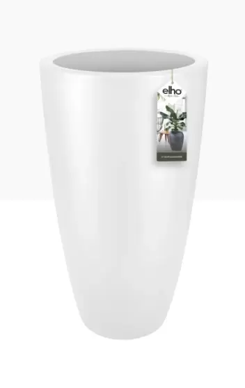 Elho Pure Straight Round High 35 Wit Bloempot Pot Tuincentrum Outlet