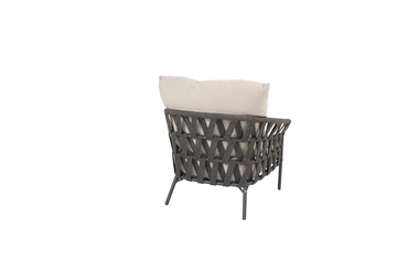 Albareto living chair anthracite with 2 cushions achterkant, 4 Seasons Outdoor, tuincentrumoutlet.com