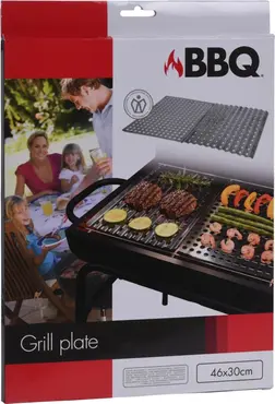 BBQ GRILPLAAT 2STS RVS