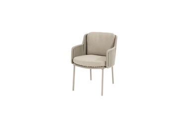 Bernini dining stoel latte incl. 2 kussens, 4 Seasons Outdoor, tuincentrumoutlet.com