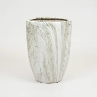 Pot egg hoog emperor d26h35 grijs, Mega collections, Tuincentrumoutlet.com