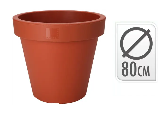 BLOEMPOT TERRACOTTA VITA ROND DIA 80CM, Koopman, tuincentrumoutlet