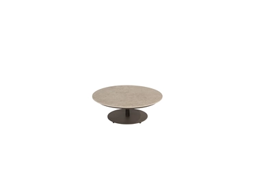 Boaz coffee table ceramic central leg terre 80 X 30cm