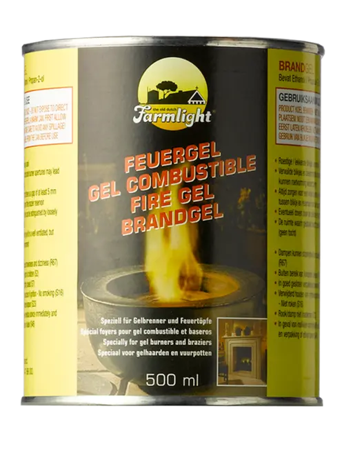 Brandgel in blikje 0.5l, esschert design, tuincentrumoutlet