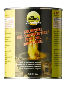 Brandgel in blikje 0.5l, esschert design, tuincentrumoutlet