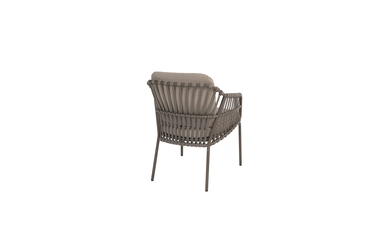 Capalbio dining chair terre with 2 cushions achterkant, 4 Seasons Outdoor, tuincentrumoutlet.com