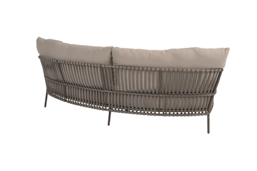 Capalbio organic living 3 seater bench terre with 3 achterkant, 4 Seasons Outdoor, tuincentrumoutlet.com