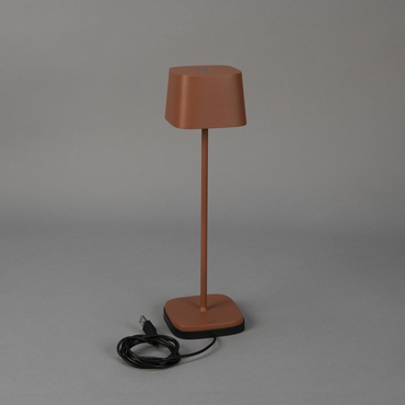 Capri usb oplaadbaar accu terracotta met laadpaneel, Konstsmide, tuincentrumoutlet