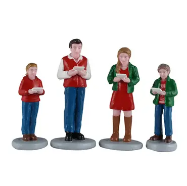 Caroling family set of 4