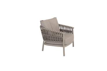 Catalana living chair cloud met 2 kussens zijkant rechts, 4 Seasons Outdoor, tuincentrumoutlet.com