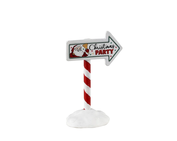 Christmas Party Sign, Lemax, Tuincentrum Outlet