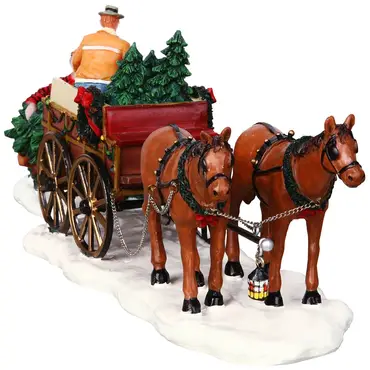 Christmas tree wagon s2 voor, Lemax Europe, tuincentrumoutlet