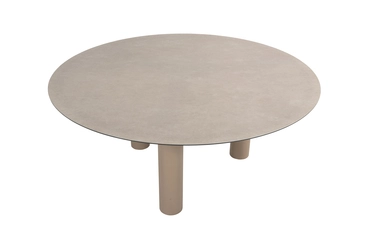 Donato lage diningtafel 160 cm (H69) keramiek print latte details, 4 Seasons Outdoor, tuincentrumoutlet.com