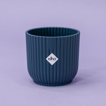 Elho Vibes Fold Mini Rond 7 Diepblauw Blauw Bloempot Pot - afbeelding 1