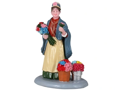 Flower Seller Lemax Caddington Village Collection 2024