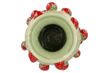 FRUIT STRAWBERRY PISTACHE VASE 24X38CM NM bovenkant, Daan Kromhout, tuincentrumoutlet.com