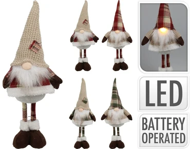 GNOME STAAND MET LED 42CM 4ASS