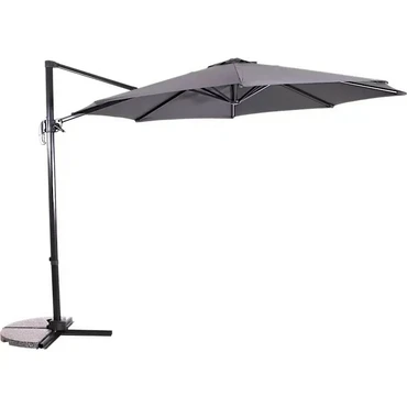 Grote Zweefparasol Libra Grijs 3m Compleet - Parasol, Lesli Living, Tuincentrum Outlet