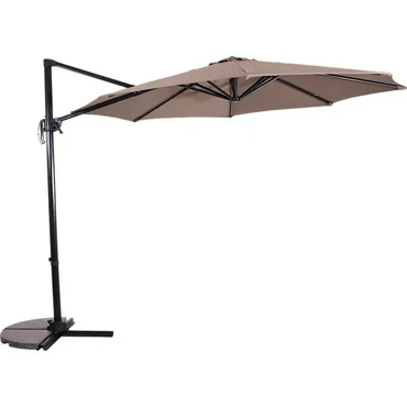 Grote Zweefparasol Libra Taupe 2,5x2,5m Compleet - Parasol, Lesli Living, Tuincentrum Outlet