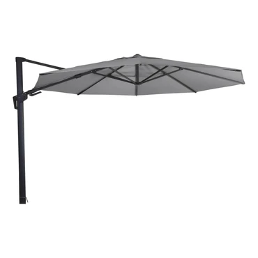 Grote Zweefparasol VirgoFlex Antraciet 3,5m met Kruisvoet en Parasolvoettegels - Parasol, Lesli Living, Tuincentrum Outlet