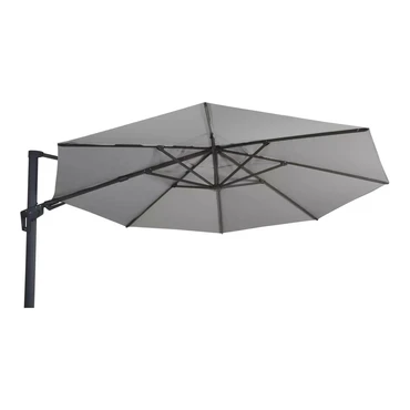 Grote Zweefparasol VirgoFlex Antraciet 3,5m met Kruisvoet en Parasolvoettegels - Parasol 2, Lesli Living, Tuincentrum Outlet