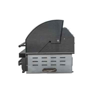 Imperatore Nero Gasbarbecue 4 Burners Built-In Gun Metal zijkant, Boretti, Tuincentrum Outlet