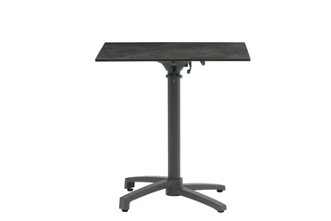 Julia HPL bistro table 70x70cm grey