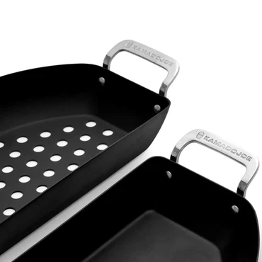 Kamado Joe ® - Karbon steel half moon pan set - Detail, Kamado Joe®, Tuincentrum Outlet