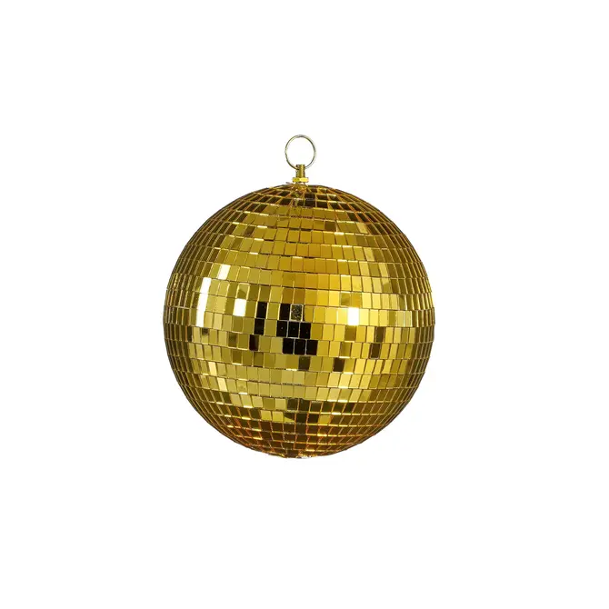 Kerstbal d20cm spiegel goud, House of Seasons, tuincentrumoutlet