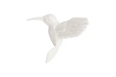 3*4*3.5" PLASTIC HUMMING BIRD W/GLITTER ORN .X1, KurtAdler, Tuincentrumoutlet