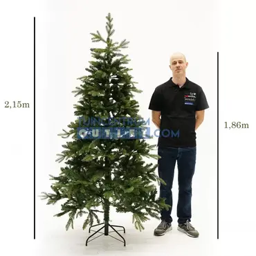 Kerstboom brampton h215 d125 cm - groen 2, Edelman, tuincentrumoutlet