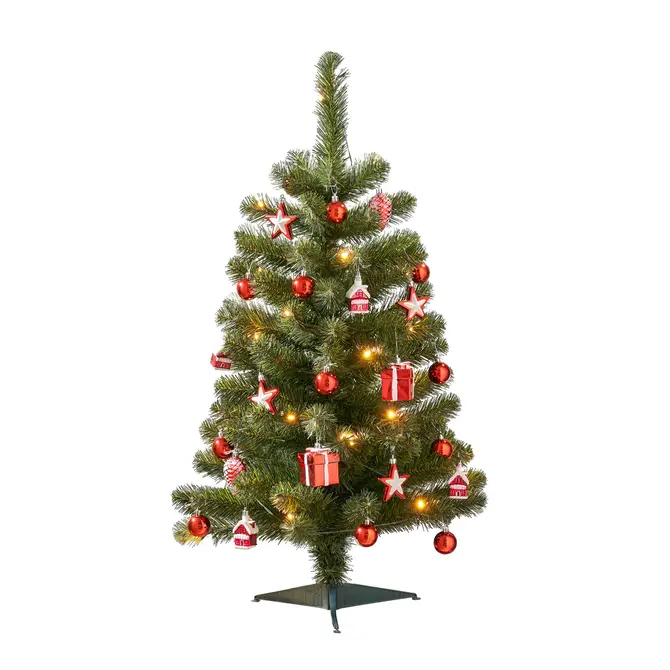 Kerstboom Joy (D50 x H90) Rood, Black Box Trees, Tuincentrum Outlet