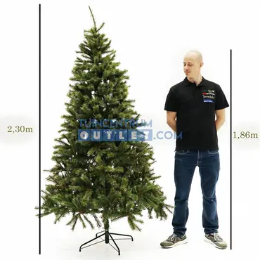 Kerstboom Toronto h230xd140 cm - groen 2, Edelman, tuincentrumoutlet