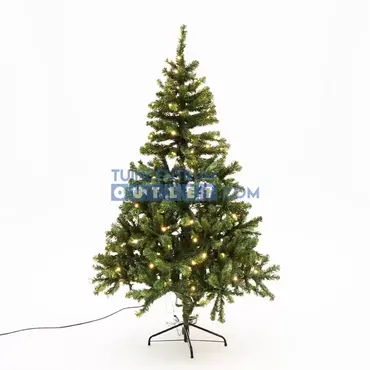 Kunstkerstboom Charlton LED h185 d115 cm groen, Edelman, tuincentrumoutlet