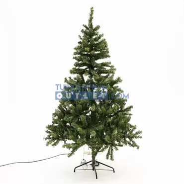 Kunstkerstboom Charlton LED h185 d115 cm groen 2, Edelman, tuincentrumoutlet