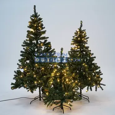 Kunstkerstboom Charlton LED h185 d115 cm groen sfeer, Edelman, tuincentrumoutlet