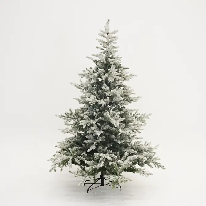 Grandis fir snowy l210cm groen/wit, Everlands, Tuincentrum Outlet