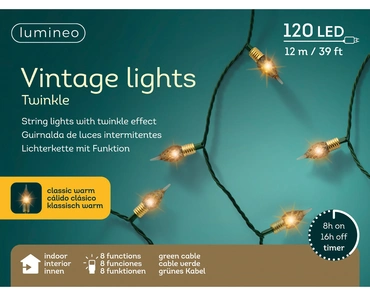 Led stringlight l1190cm grn/kl.warm - afbeelding 3