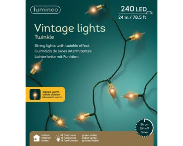 Led stringlight l2390cm grn/kl.warm - afbeelding 5