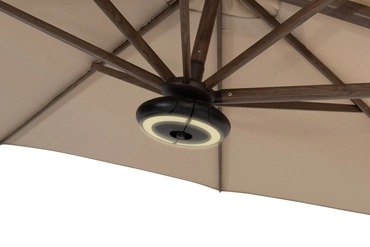 Licht voor buitenparasol warm wit, 4 Seasons Outdoor, tuincentrumoutlet.com