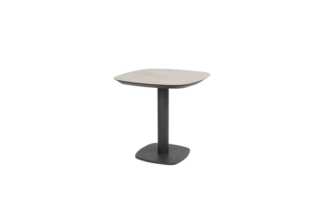 Manolo diningtafel keramiek print antraciet 75x75x75 cm, 4 Seasons Outdoor, tuincentrumoutlet.com