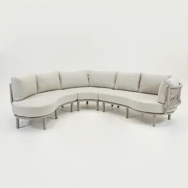 Matera L/D set 3-delig taupe/rope sand/vally sand, Garden Impressions, tuincentrumoutlet.com