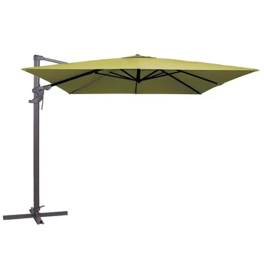 Monaco flex II 300x300 cm Sage Groen met Kruisvoet en Parasolvoettegels - Parasol, Lesli Living, Tuincentrum Outlet