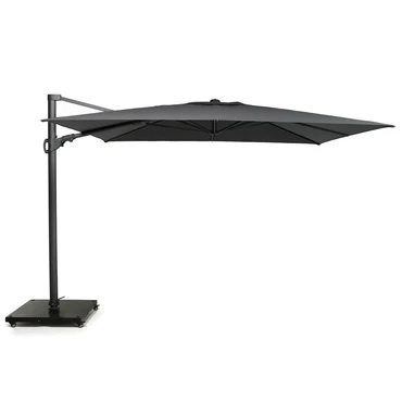 Monaco III Flex l300b300cm Grijs met Kruisvoet en Parasolvoettegels - Parasol, Lesli Living, Tuincentrum Outlet