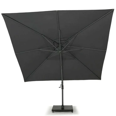 Monaco III Flex l300b300cm Grijs met Kruisvoet en Parasolvoettegels - Parasol 5, Lesli Living, Tuincentrum Outlet