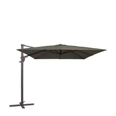 Monaco III Flex l300b300cm Grijs met Kruisvoet en Parasolvoettegels - Parasol, Lesli Living, Tuincentrum Outlet