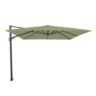 Monaco III Flex l300b300cm Sage Groen met Kruisvoet en Parasolvoettegels - Parasol, Lesli Living, Tuincentrum Outlet