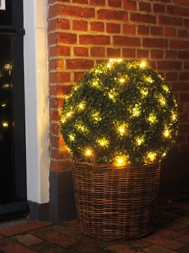 Netverl. buxus led d80cm-120l w.wit - afbeelding 2