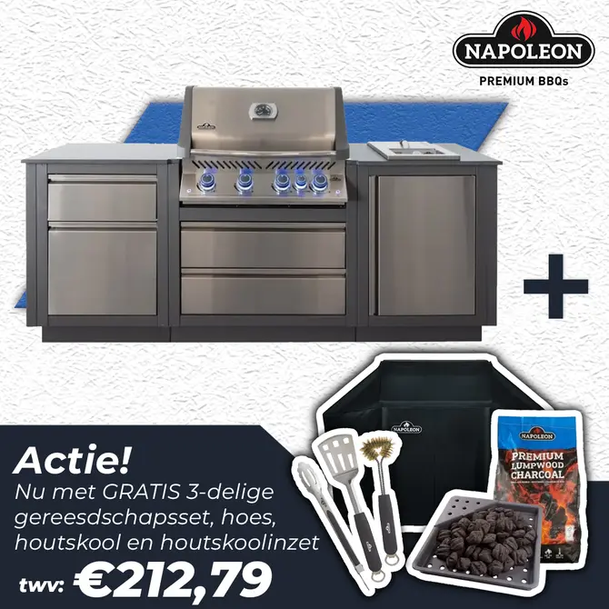 OASIS™ Compact Inbouwbarbecue Prestige® 500 actie, Napoleon, Tuincentrum Outlet